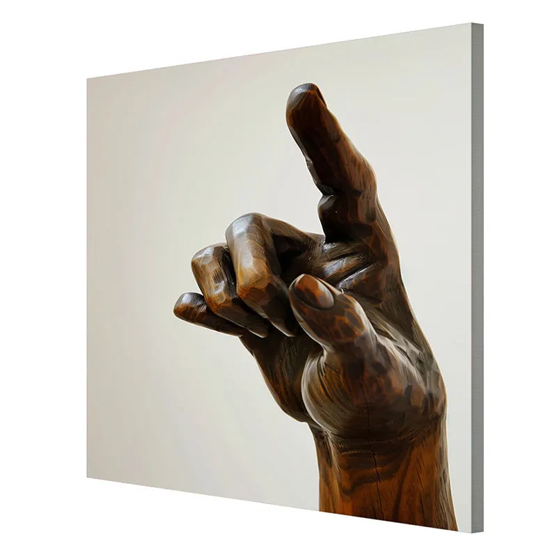 Wooden Hand Wall Painting media 6