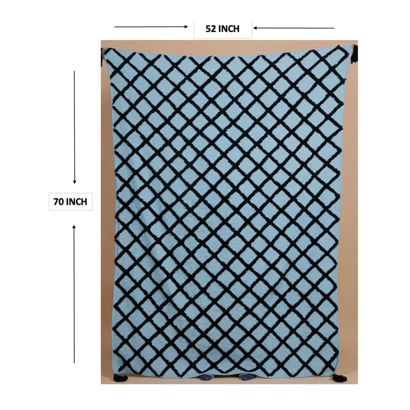 Grid Tufted Cotton Throw media 6