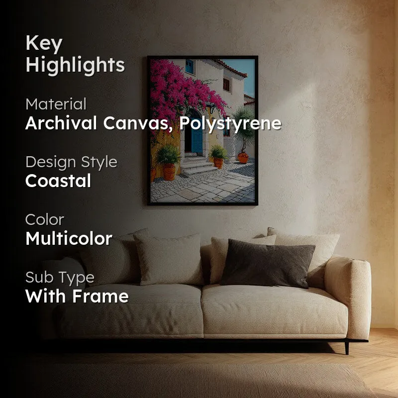 White haven Canvas Wall Painting - Black Frame media 2