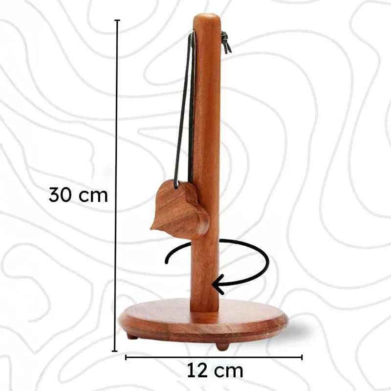 Strivon Wood Tissue Holder - Brown media 8