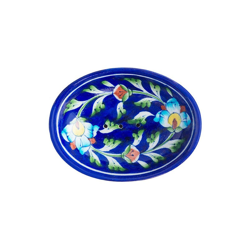 Aura Ceramic Soap Dish - Dark Blue media 6