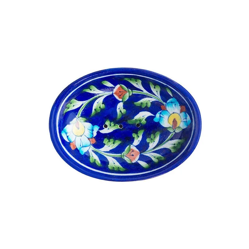 Aura Ceramic Soap Dish - Dark Blue media 6