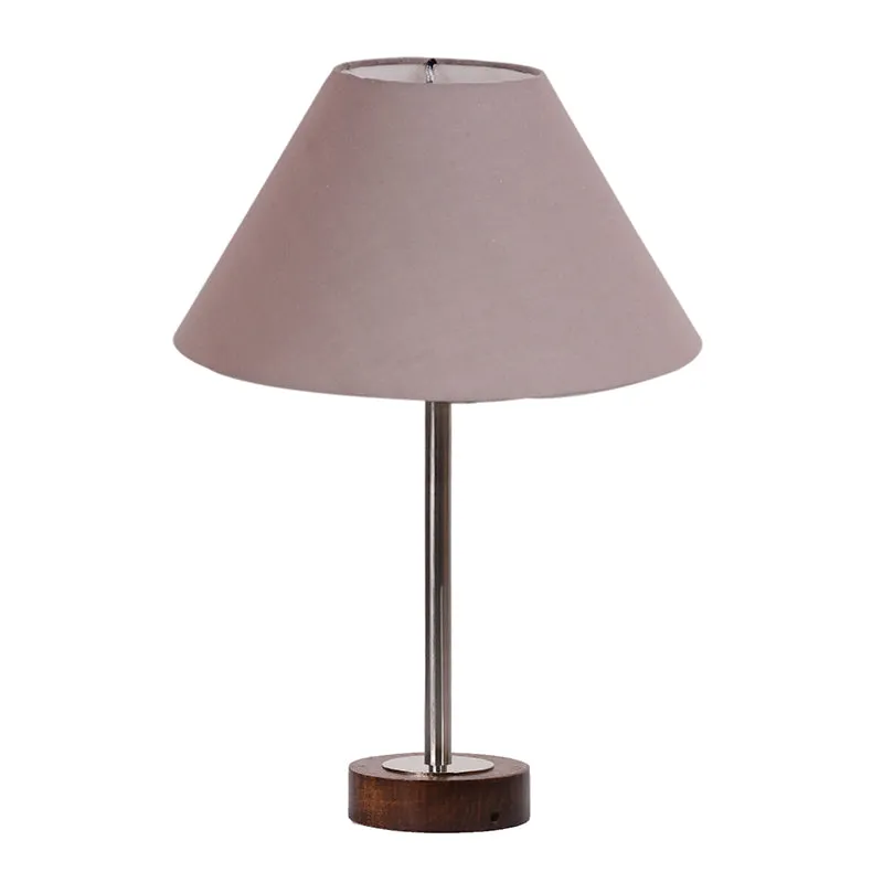 Cotin II Rodin Wooden Table Lamp - Grey,Silver,Brown media 4