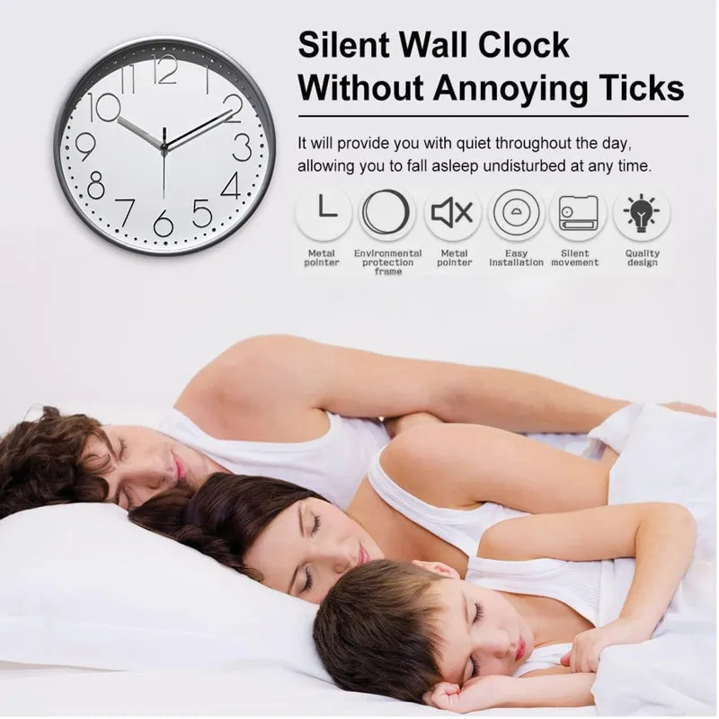 Tynox Analog Wall Clock - Grey, White media 6