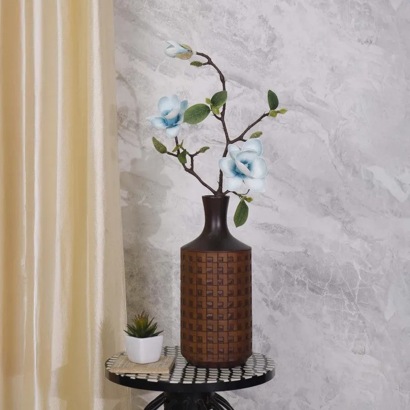 Elegant Magnolia Flower Stick For Modern Spaces - Blue media 1