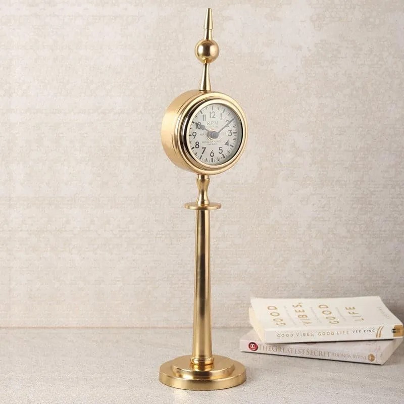 Nimbus Table Clock - Gold media 1