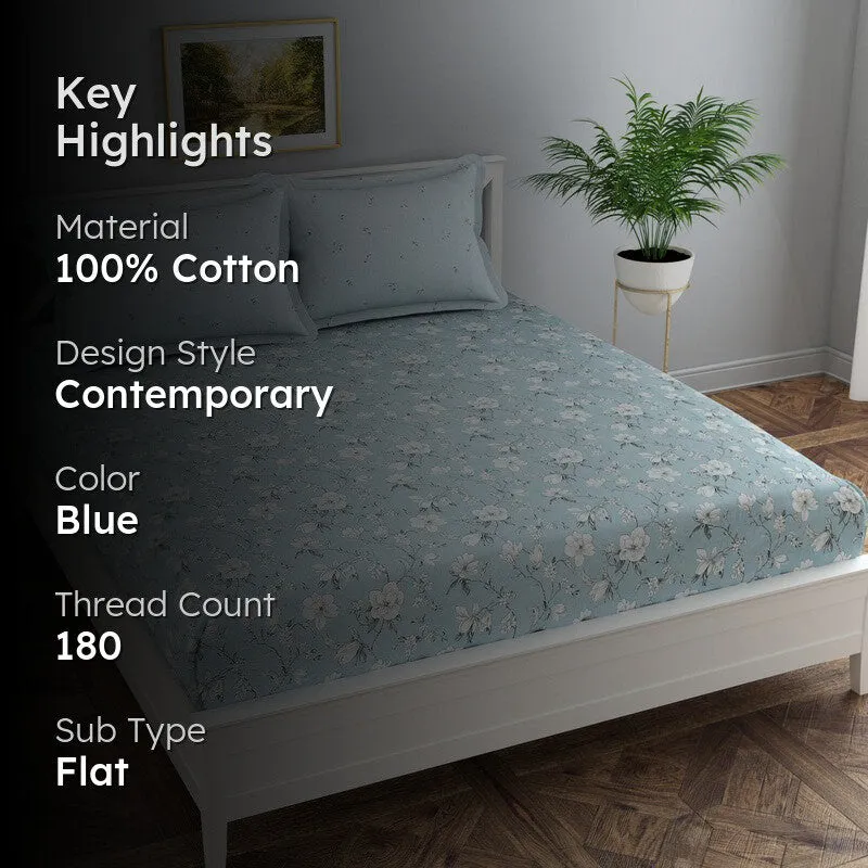 Petal Dream Cotton Bedsheet - 180 TC media 2