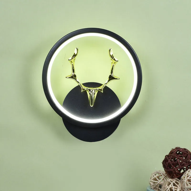 Antla Deer Iron Wall Lamp media 6