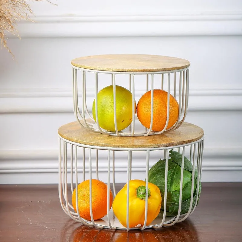 Selara Nest Fruit Basket - Set Of Two media 4