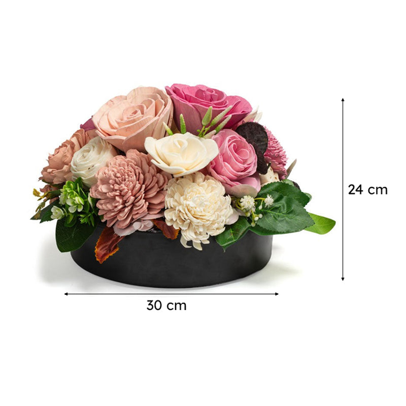 Forever Spring Artificial Solawood Flower Bunch With Pot image 8