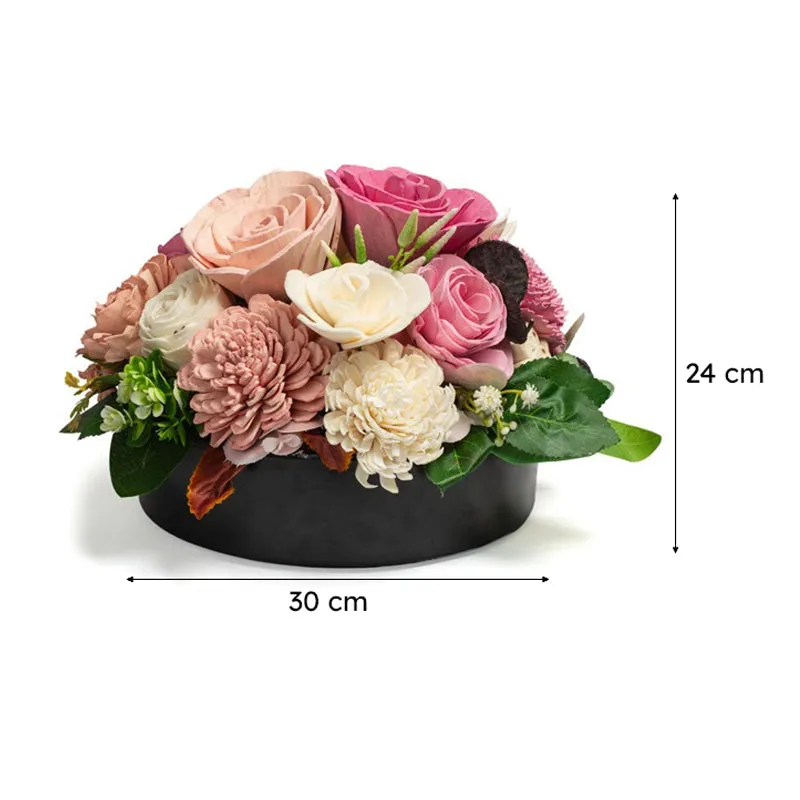 Forever Spring Artificial Solawood Flower Bunch With Pot media 8
