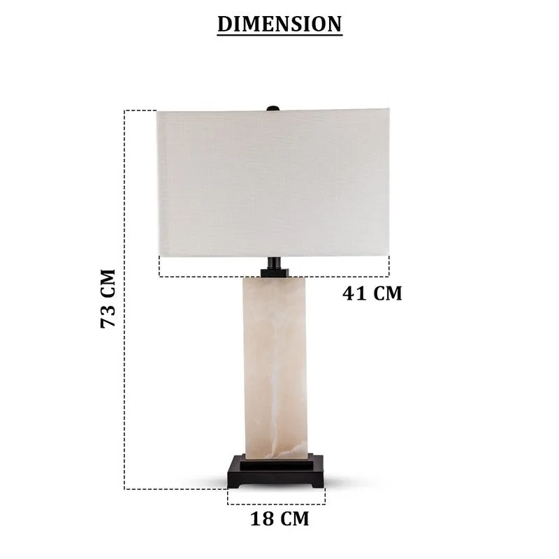 AarviDecor Yorkton Accent Fabric Table Lamp - White media 7