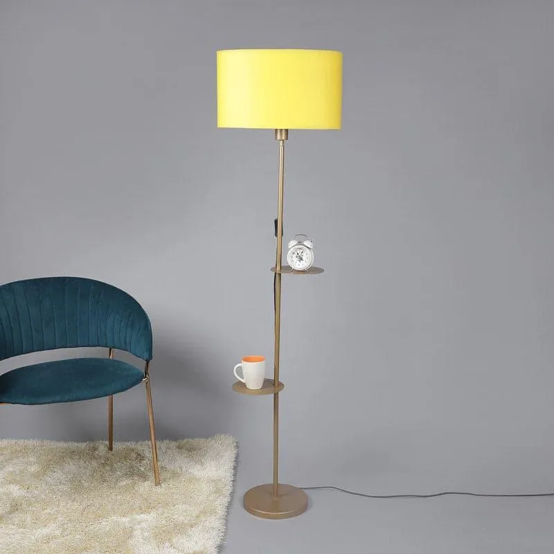 Citrine Kia Floor Lamp With Shelf media 3