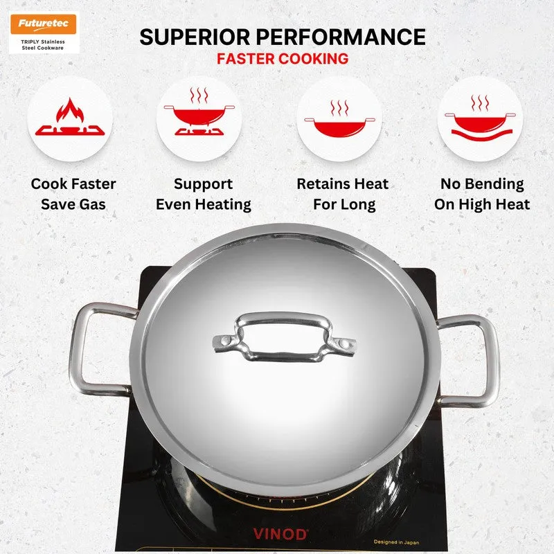 Kraft Cook Craze Kadhai With Lid - 1500 mL media 10