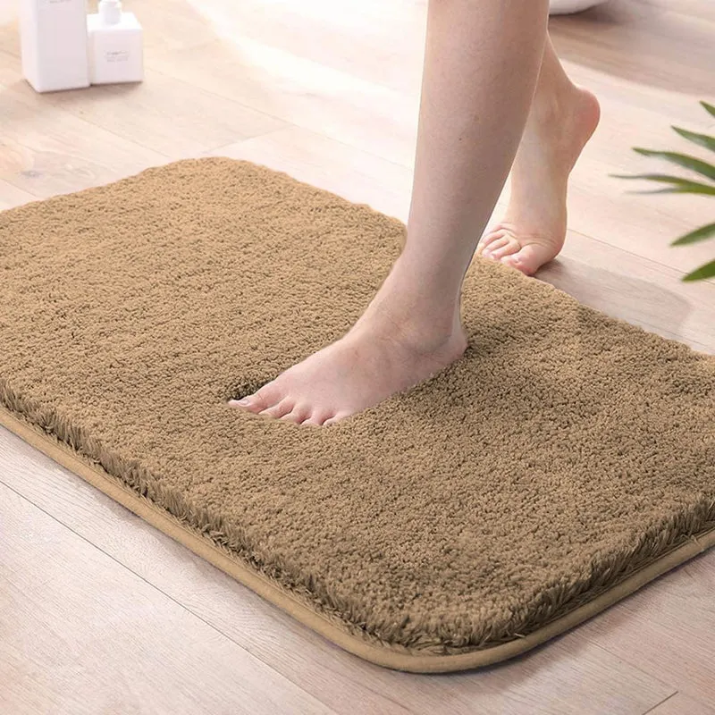 Toronto Touch Microfiber Bath Mat - Beige media 1