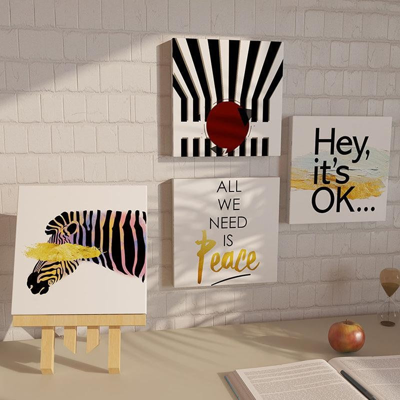 Zebo Canvas Wall Art - Set Of Four