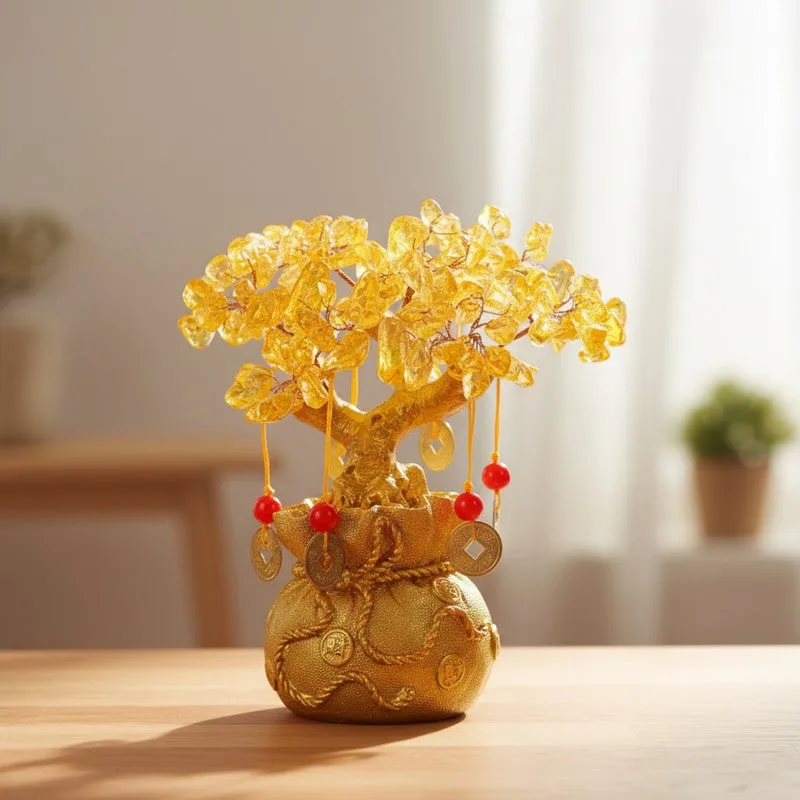 Citrine Fortune Tree Resin Showpiece media 3