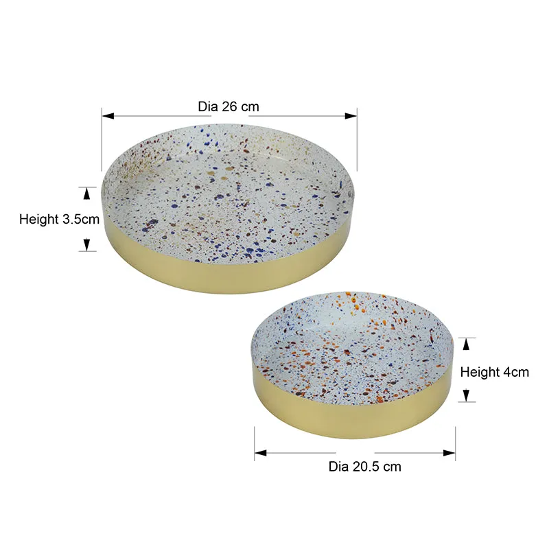 Paint Pop Iron Serving Tray - Set Of Two media 6
