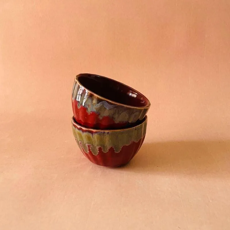 Leno Snack Bowl Red - 200 ML Each media 1