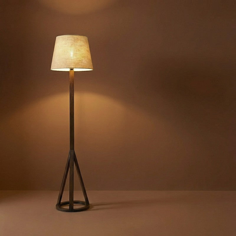 WarmHue Wooden Floor Lamp - Brown media 7