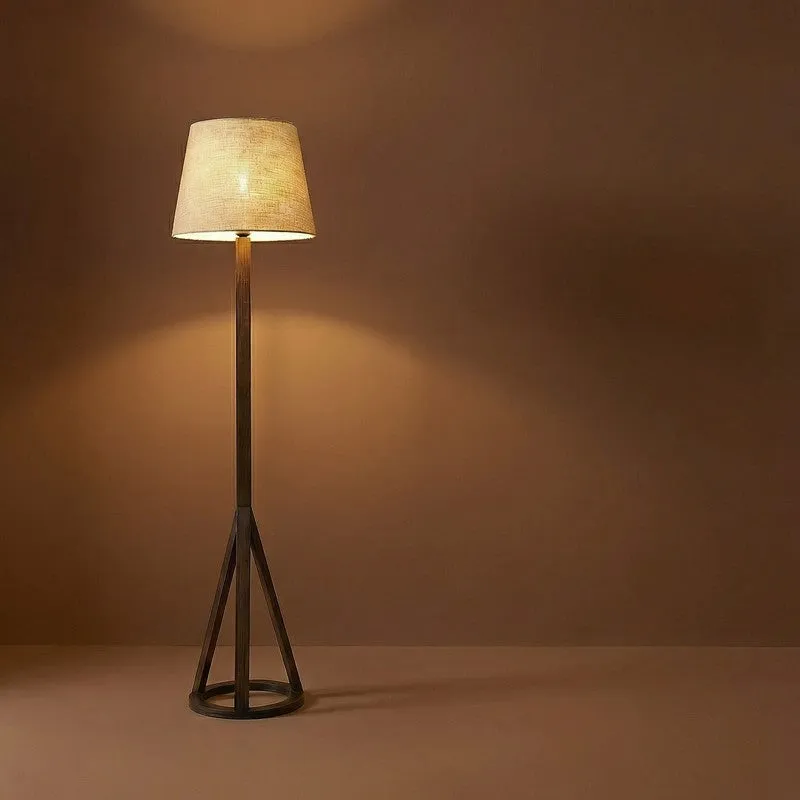 WarmHue Wooden Floor Lamp - Brown media 7