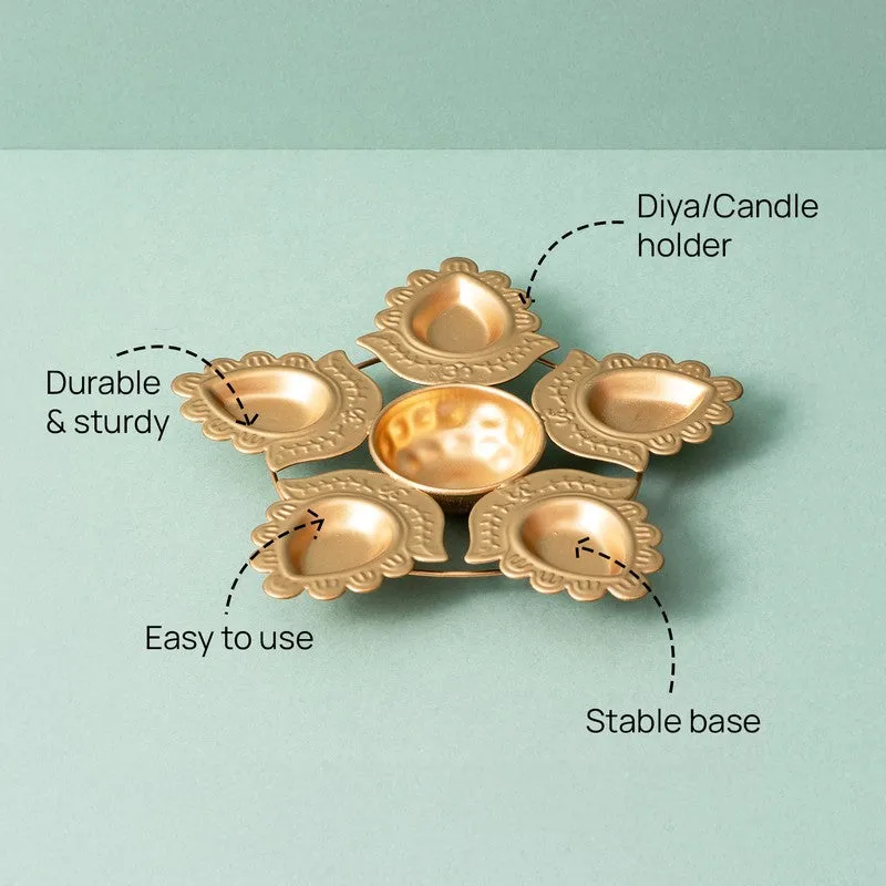 SaanjhGlow Metal Diyas media 5