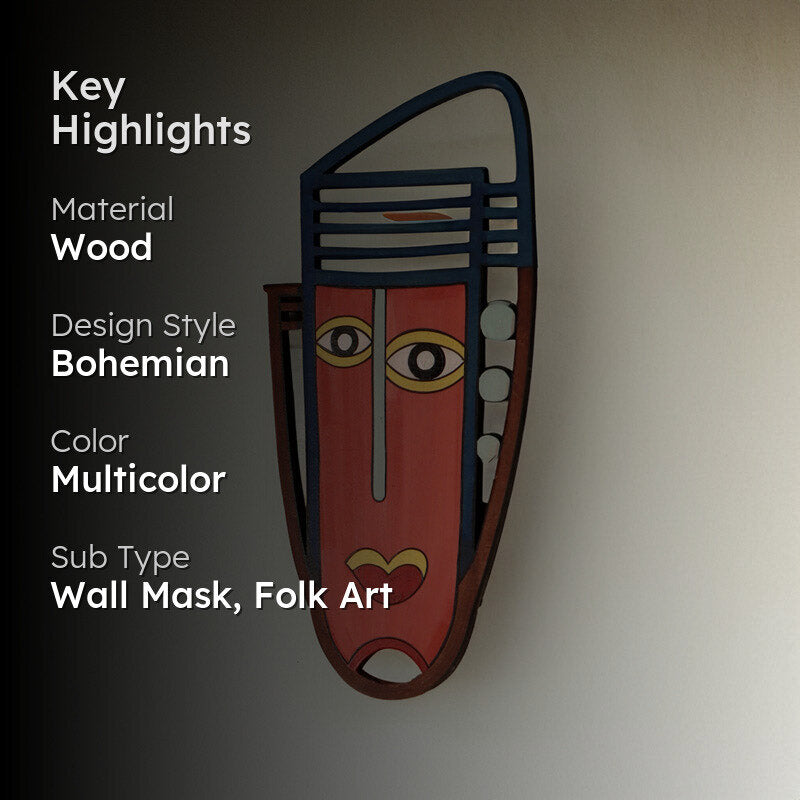 Rachelanne Mask Wooden Wall Accent media 2