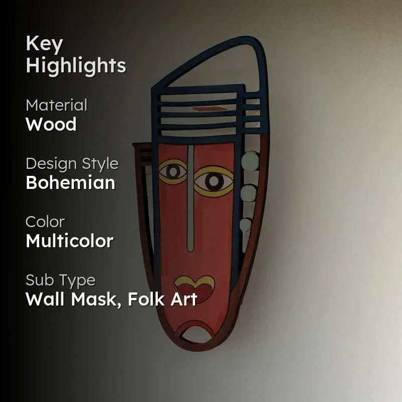 Rachelanne Mask Wooden Wall Accent media 2