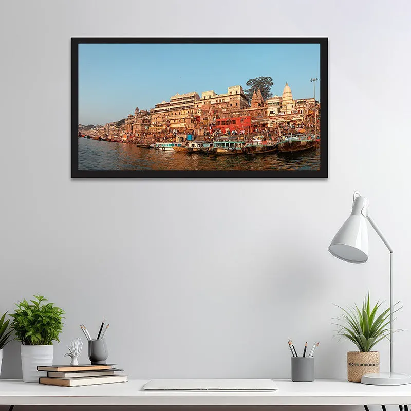Ghats Of Varanasi Canvas Wall Painting media 6