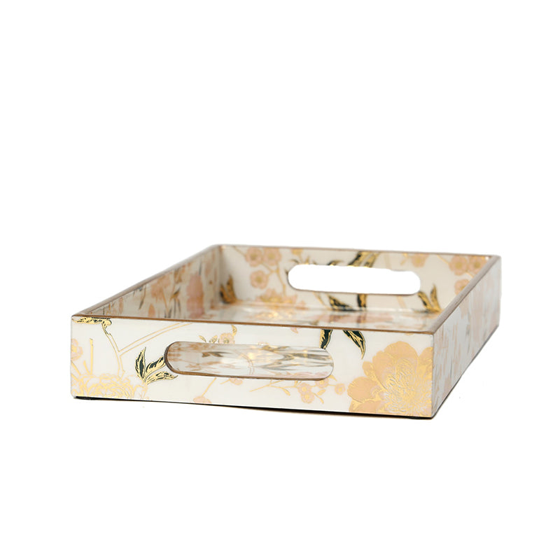 Amber Fleur Enamel Coated Serving Tray - Set Of Three media 5