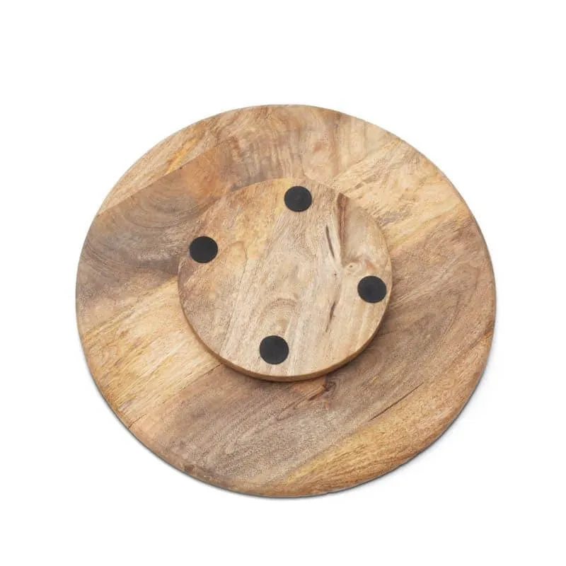 Rustic Realm Wood Lazy Susan media 4