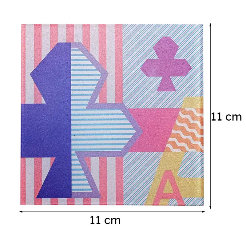 Royal Flush Glass Coaster (Pink) - Set Of Four media 8