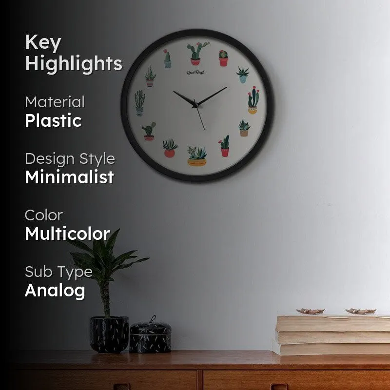 Succulents Overall Wall Clock media 2