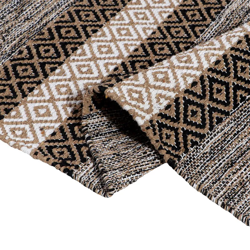 Runelle Cotton Runner Rug - Brown media 4