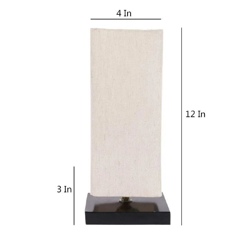 Marama Ingram Fabric Table Lamp with Metal Base - Beige,Black media 5