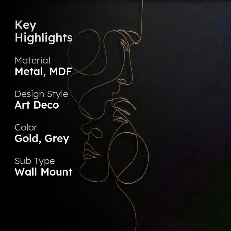 Beloved Love Metal Wall Accent media 2