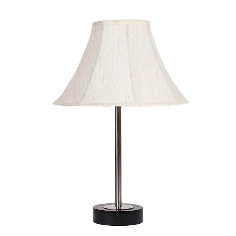 Ceylon Arc Rodin Wooden Table Lamp - OffWhite,Silver,Black media 4
