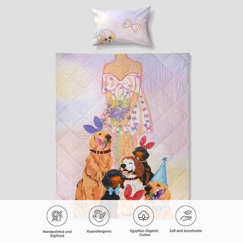 Floral Siesta Reversible Cotton Comforter - 480 GSM media 11