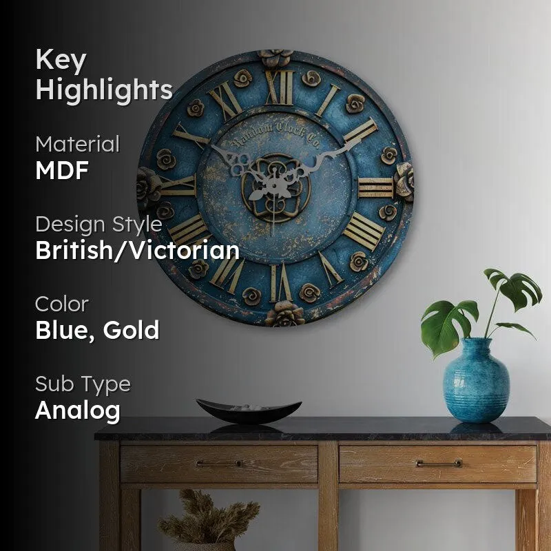 Sevyn Blue 3D Printed MDF Wall Clock media 2