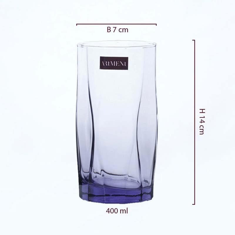 Asscher Tall Glass (400 ml ) - Set Of Four image 6