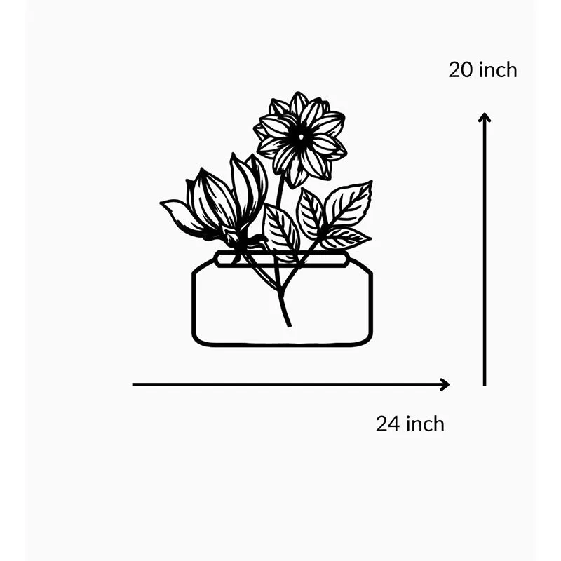 Sunflower Black Iron Wall Accent media 5