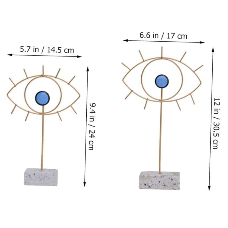 Evil Eye Metal Showpiece - Set Of Two media 4