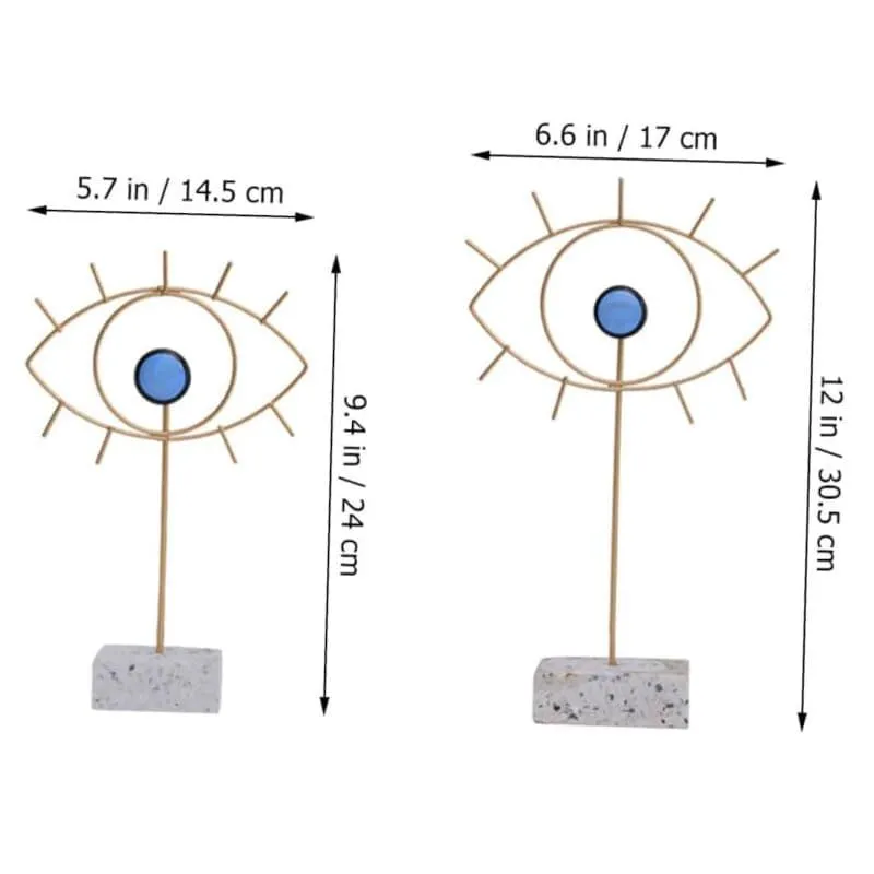 Evil Eye Metal Showpiece - Set Of Two media 4