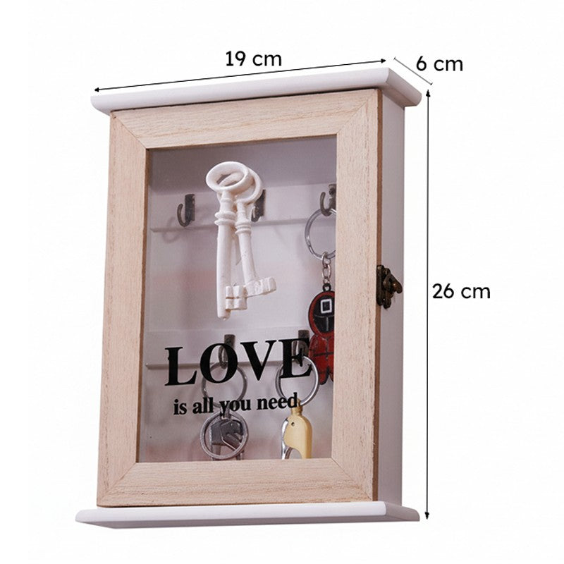 Love Is All You Need Wooden Key Holder media 7