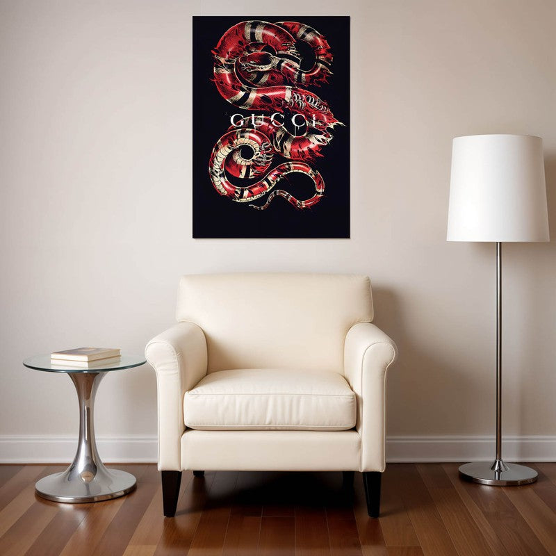Inferno Serpent Wall Poster