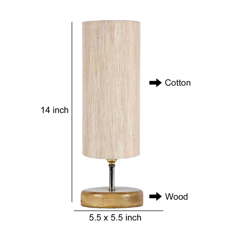 Hisha Wooden Table Lamp - White media 6