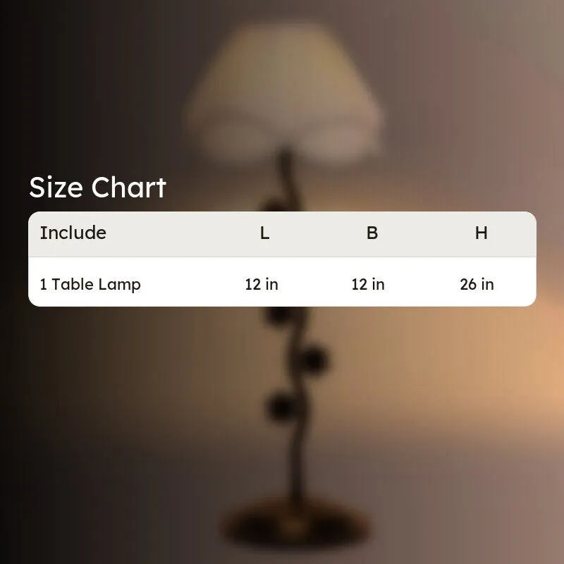 Nova Cotton Table Lamp With Iron Base - White media 8