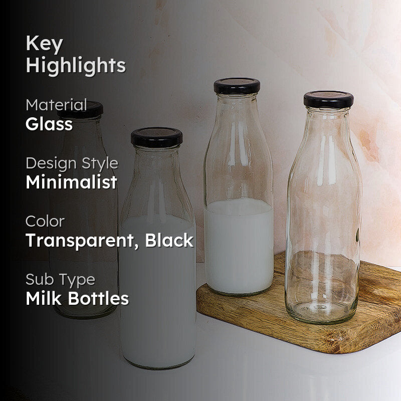 Risha Milk Bottle (300 mL Each) - Set Of Four media 2