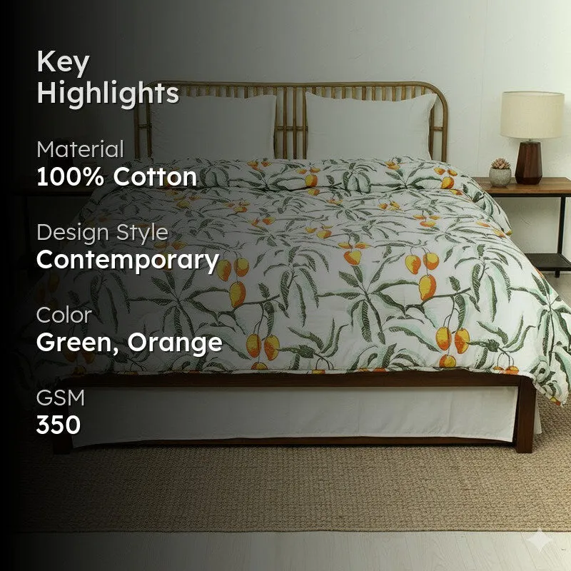 Tropical Mango Vine Comforter - 350 GSM media 2