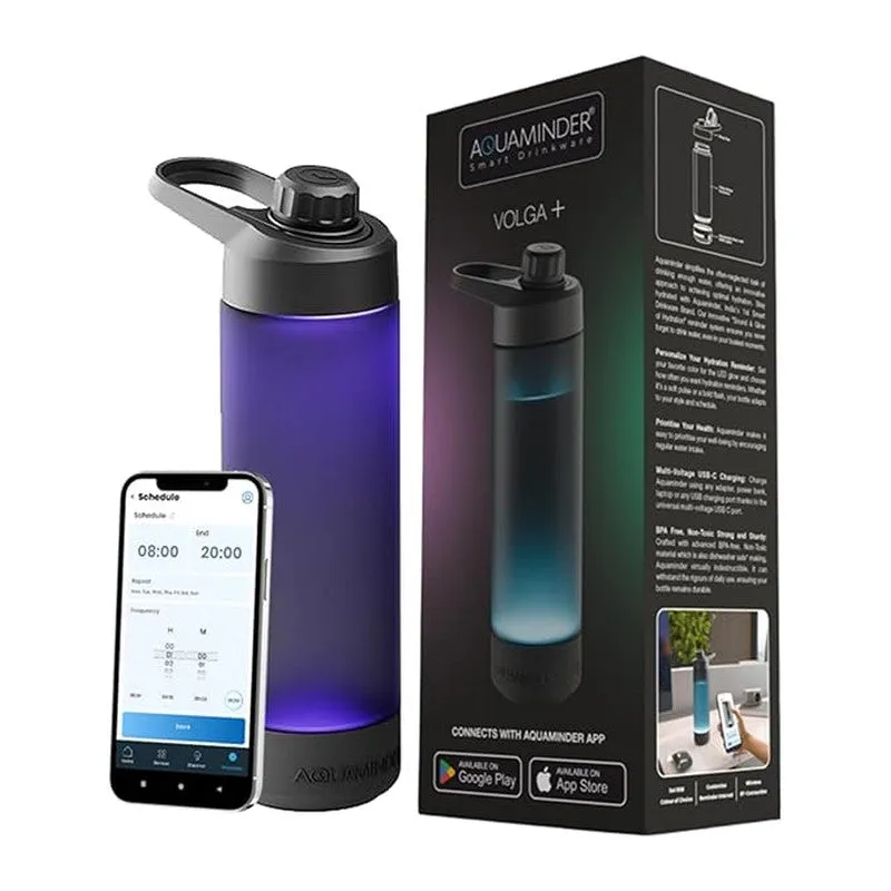 Sound and glow of Hydration Smart Water Bottle (Black,Blue) - 770 mL media 3